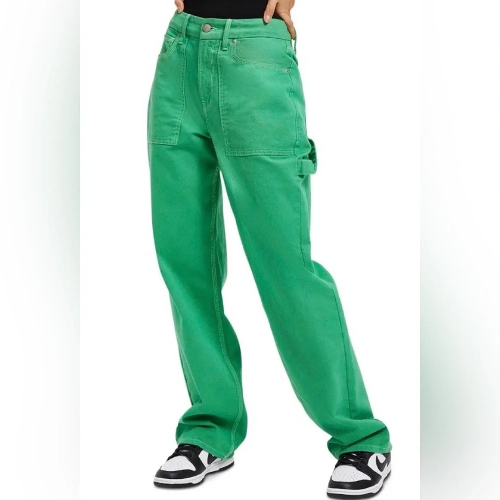 Good American Good Legs Jeans - Carpenter - Green - Picture 3 of 7